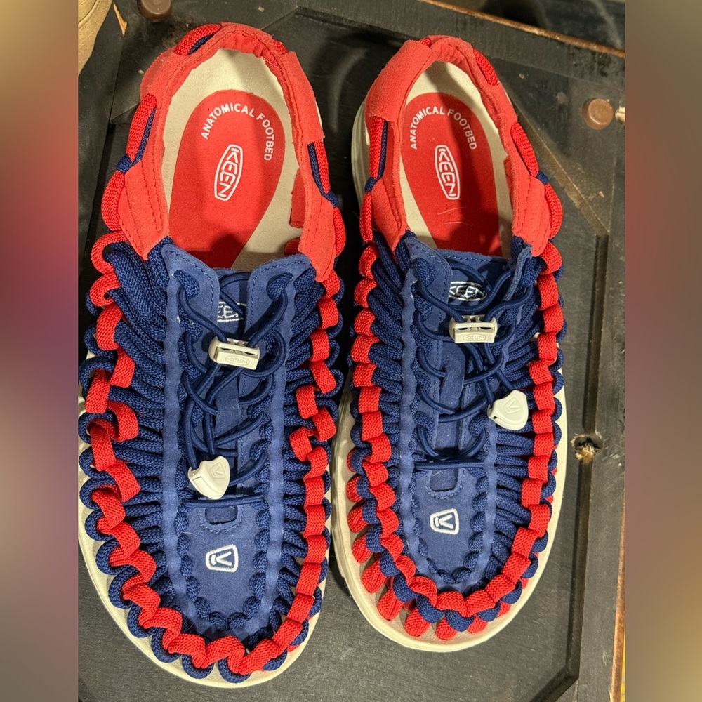 Keen Kids Navy and Crimson Water Shoes